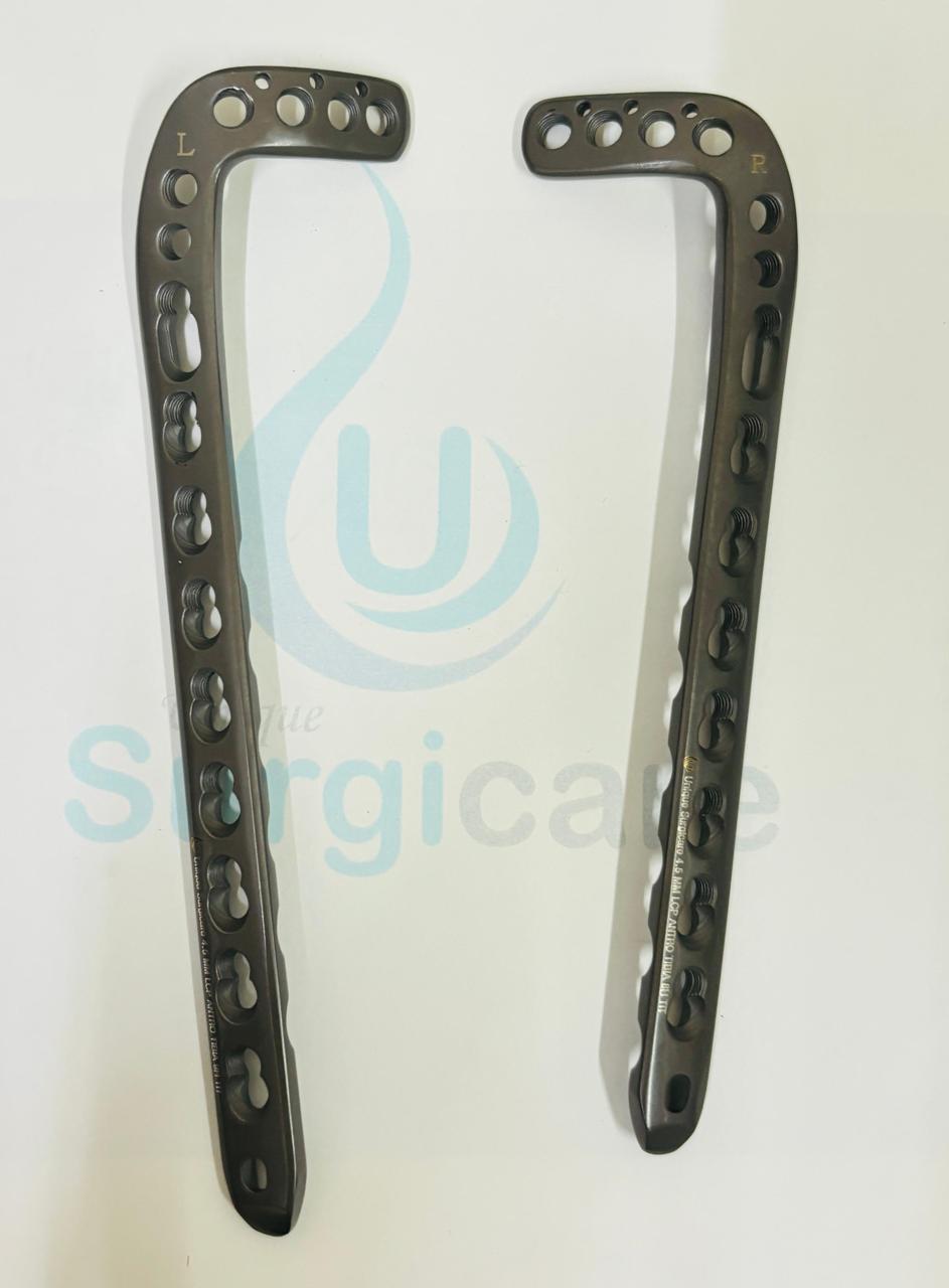 Locking anterolateral tibia distal plate titanium